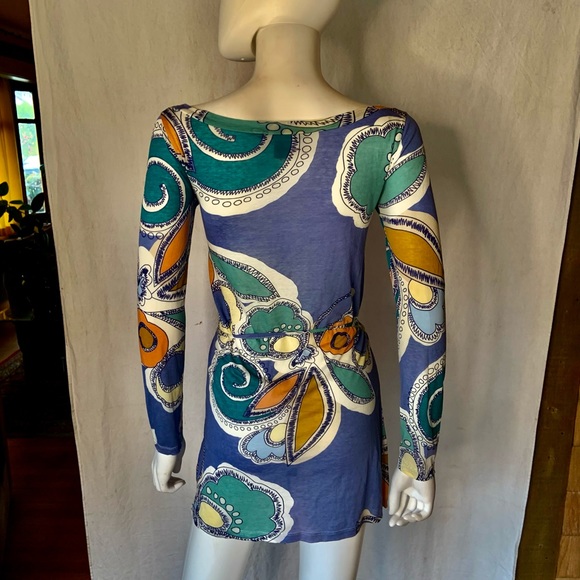 FRENCH CONNECTION SIXTIES MESH LONG SLEEVE DRESS - Picture 12 of 12